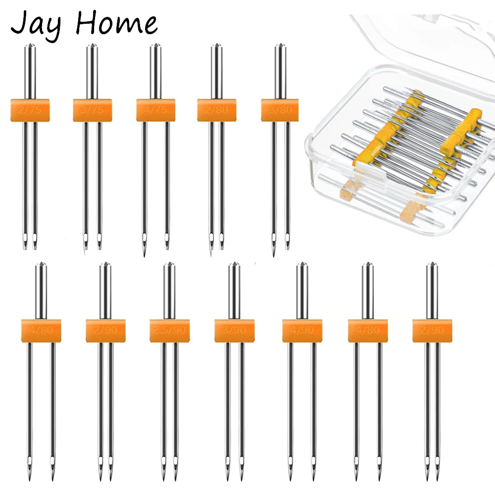 Twin Needle Stretch - 10 pezzi aghi gemelli per macchina