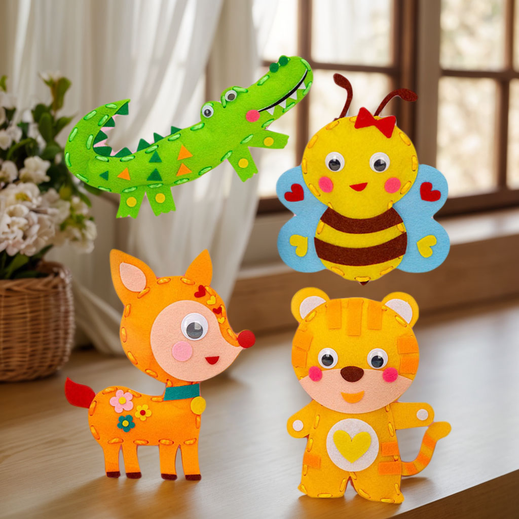 Textile Sewing Kit - Kit artigianale per cucire animali dei