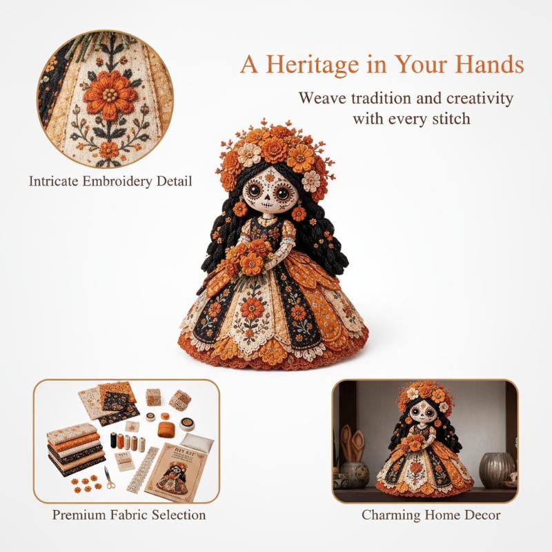 Nuovo Kit Fai-da-Te per Bambol - Textile Sewing Kit recensione e prezzo